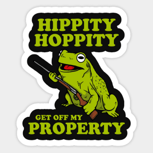 Hippity Hoppity Abolish Private Property Sticker